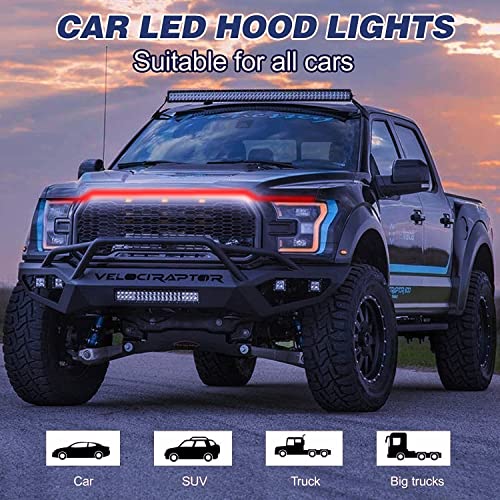 12V LED Hood Light Strip with Dynamic Start-Up Effect (Waterproof)
