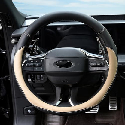 Valleycomfy Microfiber Leather Steering Wheel Covers