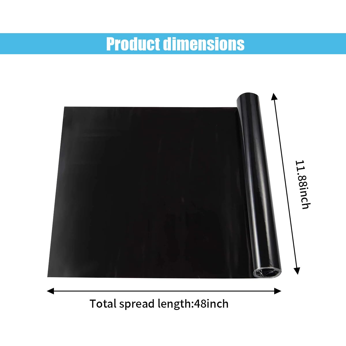 Self-Adhesive Light Tint Film Wrap for Head, Tail & Fog Lights (Universal)