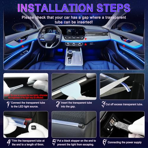 LivTee LED Strip Fiber Optic Lights
