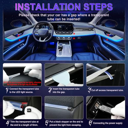 LivTee LED Strip Fiber Optic Lights
