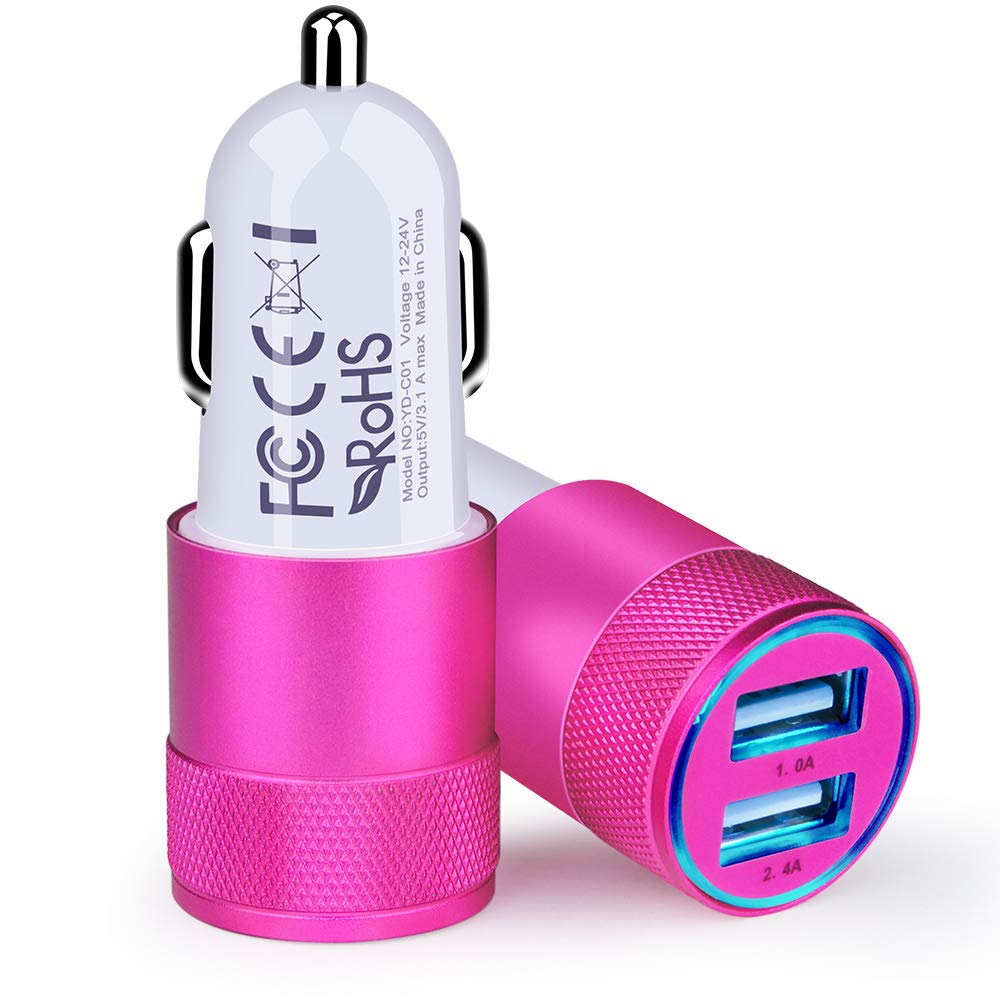 Dual USB Car Charger Adapter (Fast Charging)
