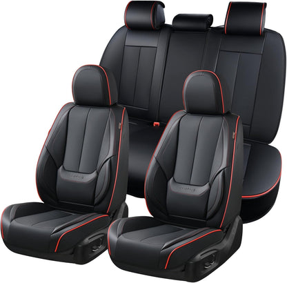 Full Set Waterproof Nappa Leather Car Seat Covers (Front & Rear)