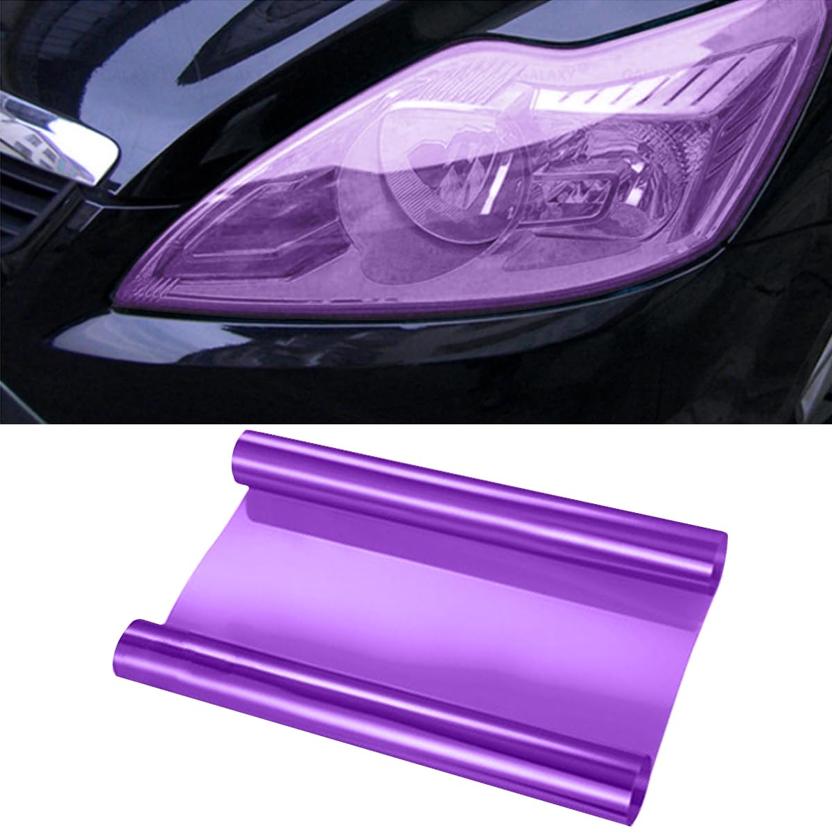 Self-Adhesive Light Tint Film Wrap for Head, Tail & Fog Lights (Universal)