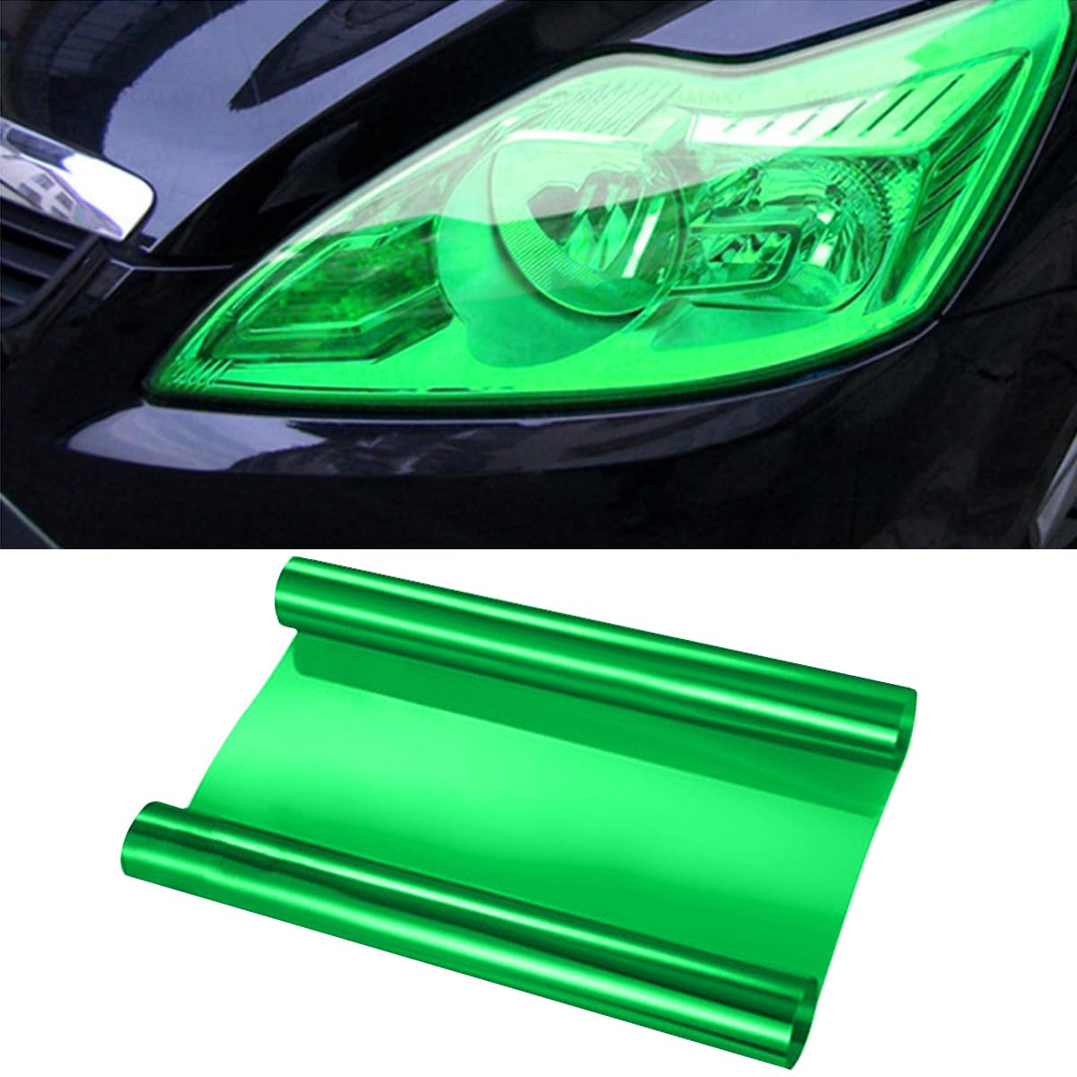 Self-Adhesive Light Tint Film Wrap for Head, Tail & Fog Lights (Universal)