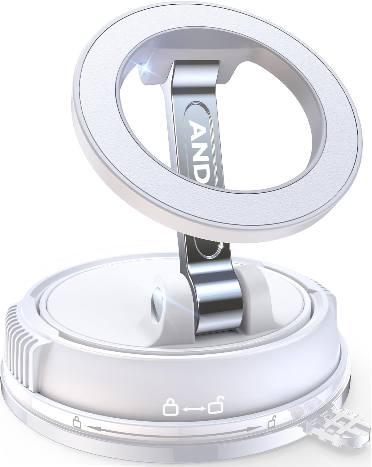 Magnetic Car Phone Holder with Strong Suction & 360° Adjustable Mount