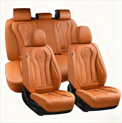 Full Set Waterproof Nappa Leather Car Seat Covers (Front & Rear)