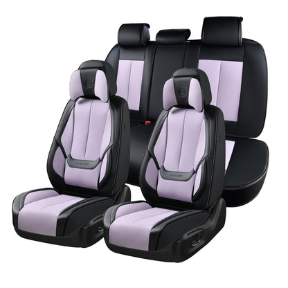 Full Set Waterproof Nappa Leather Car Seat Covers (Front & Rear)