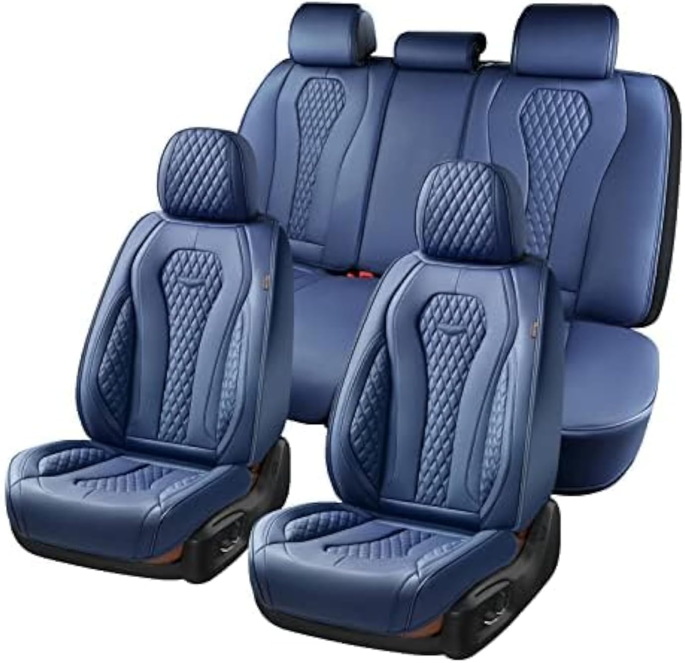 Full Set Waterproof Nappa Leather Car Seat Covers (Front & Rear)