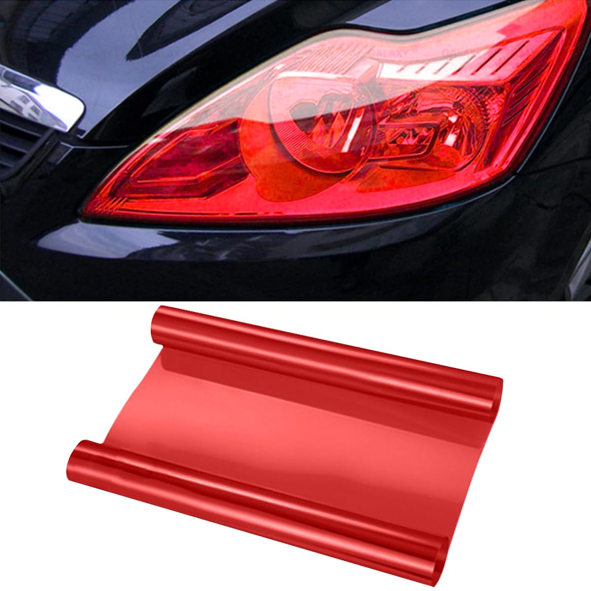 Self-Adhesive Light Tint Film Wrap for Head, Tail & Fog Lights (Universal)