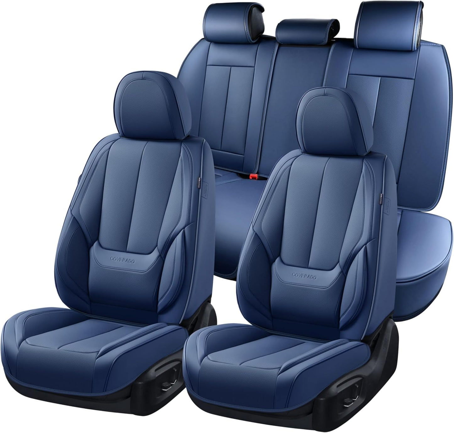 Full Set Waterproof Nappa Leather Car Seat Covers (Front & Rear)
