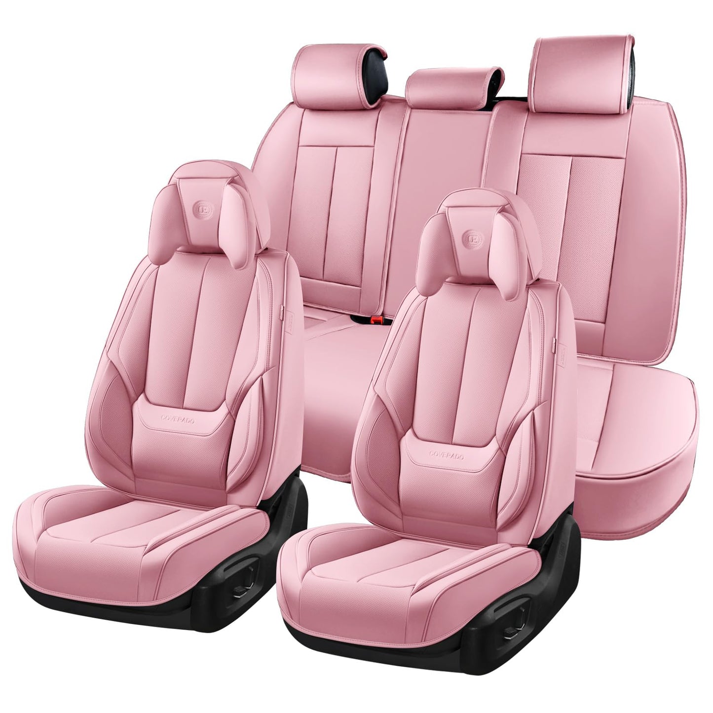 Full Set Waterproof Nappa Leather Car Seat Covers (Front & Rear)