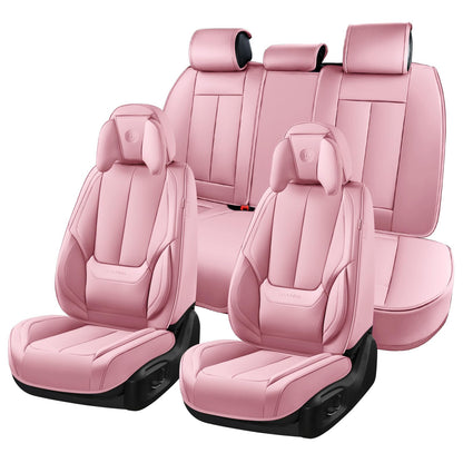 Full Set Waterproof Nappa Leather Car Seat Covers (Front & Rear)