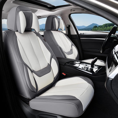 Full Set Waterproof Nappa Leather Car Seat Covers (Front & Rear)