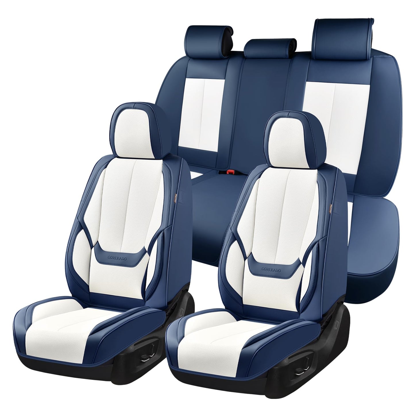 Full Set Waterproof Nappa Leather Car Seat Covers (Front & Rear)