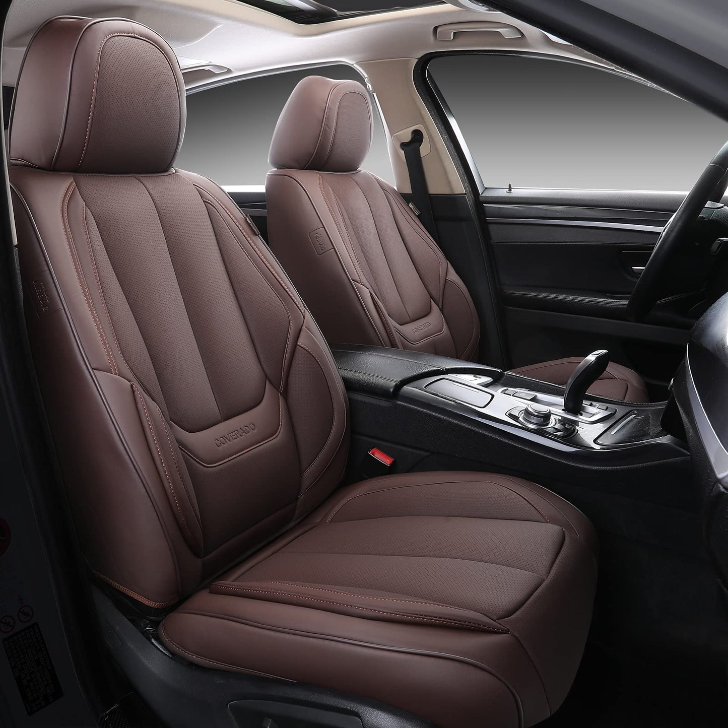 Full Set Waterproof Nappa Leather Car Seat Covers (Front & Rear)