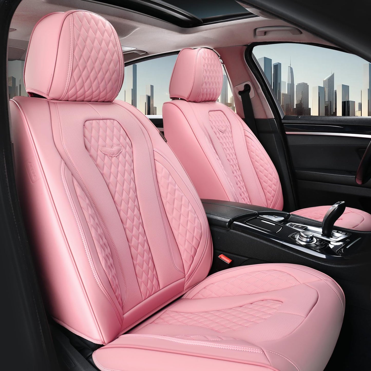 Full Set Waterproof Nappa Leather Car Seat Covers (Front & Rear)
