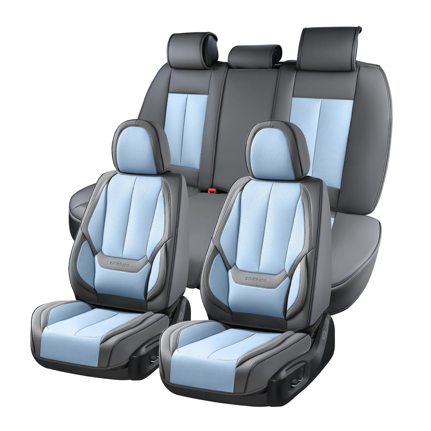 Full Set Waterproof Nappa Leather Car Seat Covers (Front & Rear)