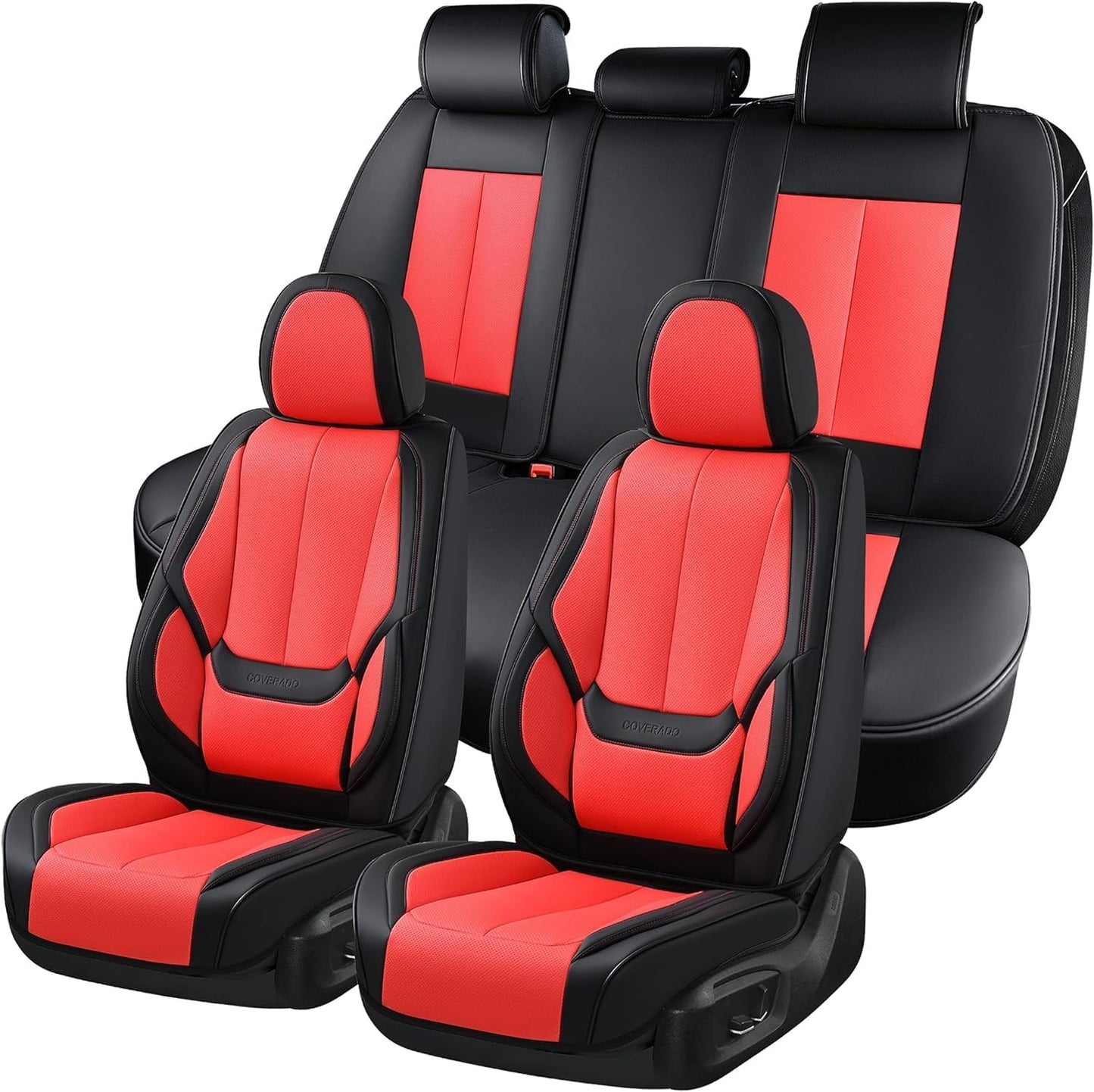 Full Set Waterproof Nappa Leather Car Seat Covers (Front & Rear)
