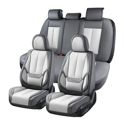 Full Set Waterproof Nappa Leather Car Seat Covers (Front & Rear)
