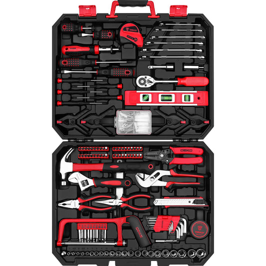 228-Piece Home & Auto Tool Kit with Socket Wrench Set