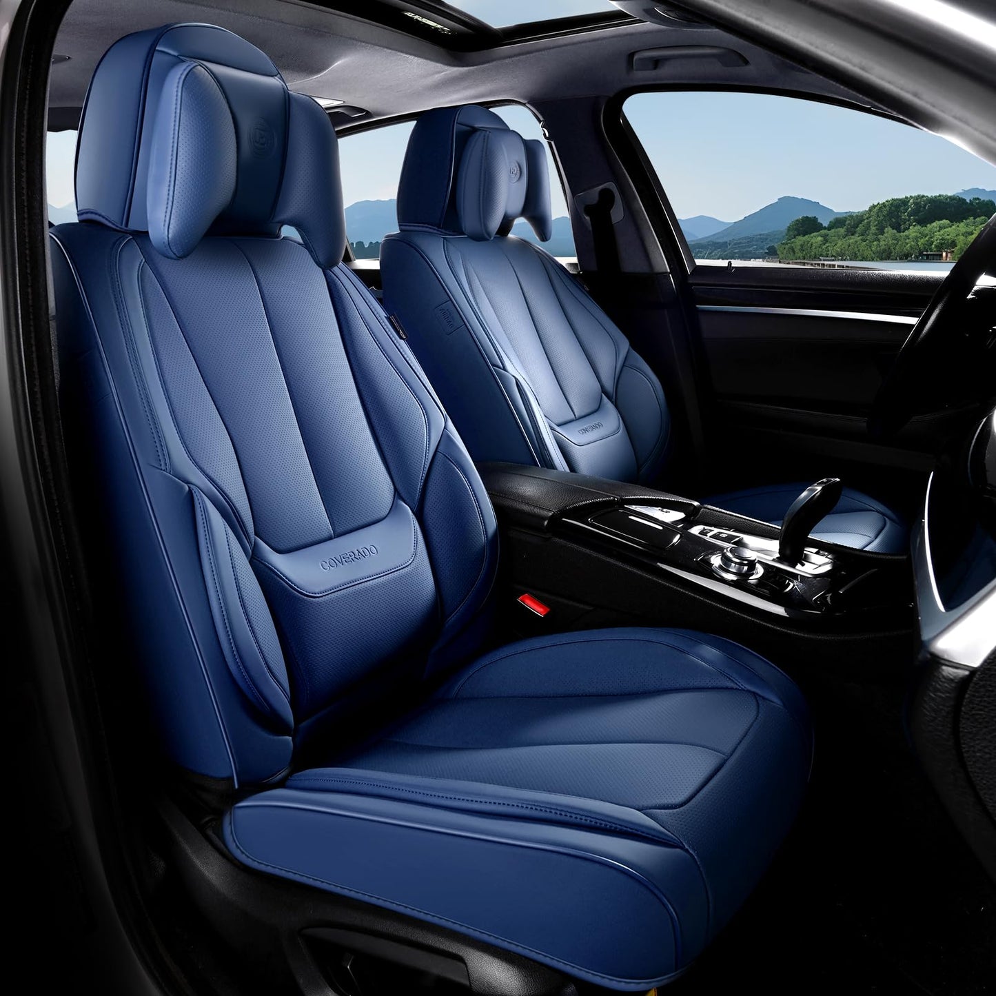 Full Set Waterproof Nappa Leather Car Seat Covers (Front & Rear)