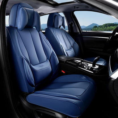 Full Set Waterproof Nappa Leather Car Seat Covers (Front & Rear)