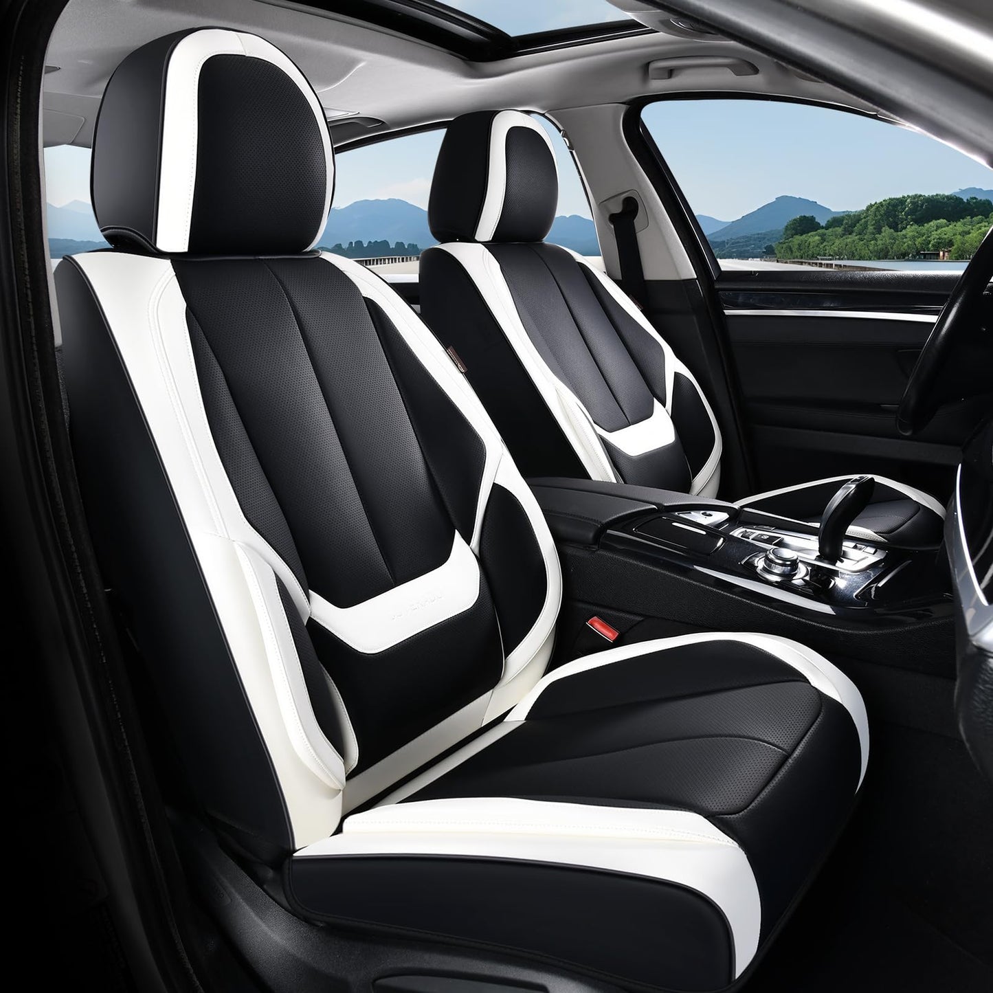 Full Set Waterproof Nappa Leather Car Seat Covers (Front & Rear)