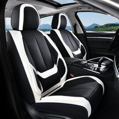 Full Set Waterproof Nappa Leather Car Seat Covers (Front & Rear)