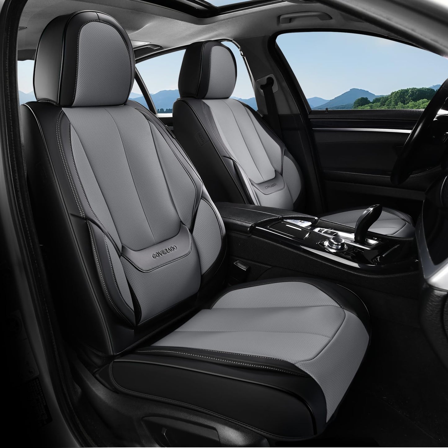 Full Set Waterproof Nappa Leather Car Seat Covers (Front & Rear)