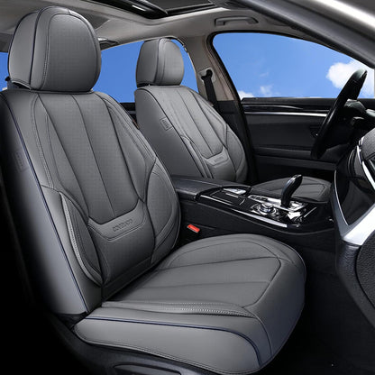 Full Set Waterproof Nappa Leather Car Seat Covers (Front & Rear)