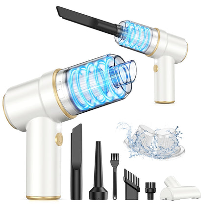Cordless Handheld Car Vacuum & Air Duster (120W, Rechargeable)