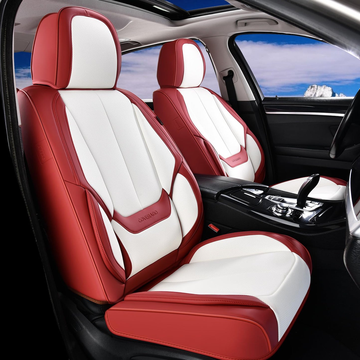 Full Set Waterproof Nappa Leather Car Seat Covers (Front & Rear)