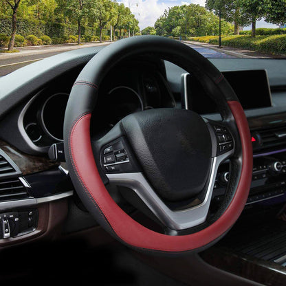Valleycomfy Microfiber Leather Steering Wheel Covers