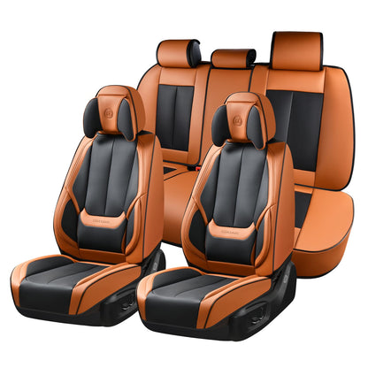 Full Set Waterproof Nappa Leather Car Seat Covers (Front & Rear)