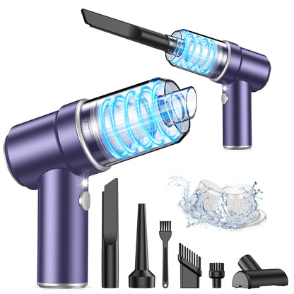 Cordless Handheld Car Vacuum & Air Duster (120W, Rechargeable)
