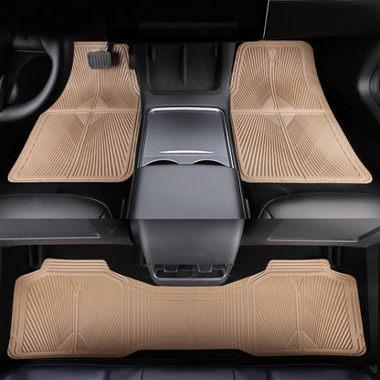 All-Weather Rubber Car Floor Mats (Waterproof, Trim-to-Fit, Anti-Slip)