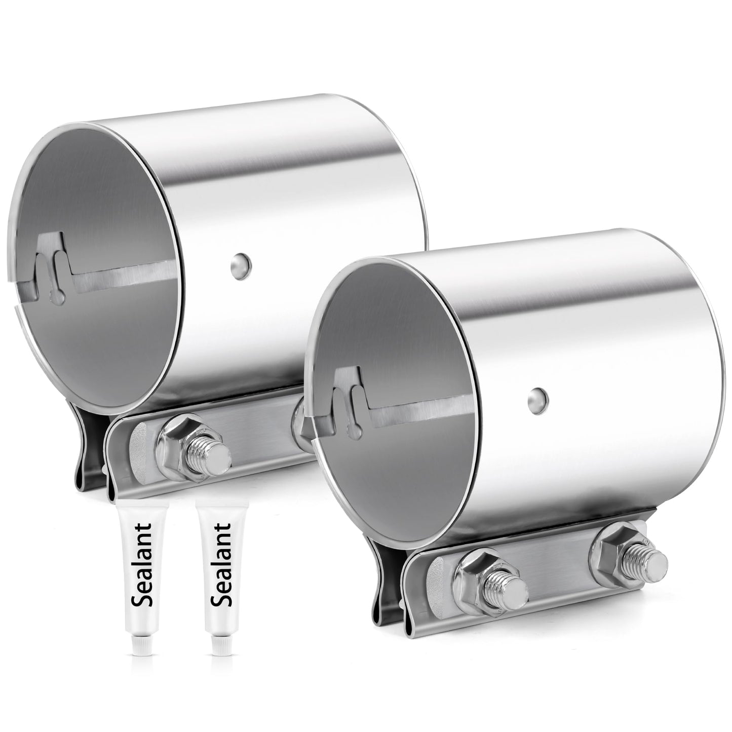 304 Stainless Steel Exhaust Band Clamp for Muffler & Catalytic Converter