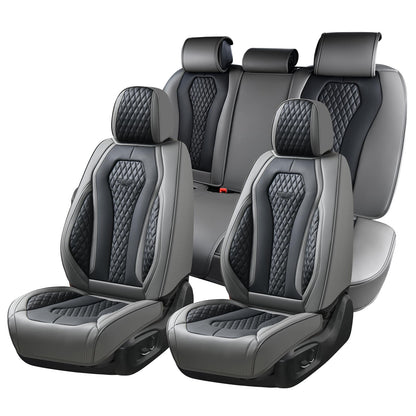 Full Set Waterproof Nappa Leather Car Seat Covers (Front & Rear)