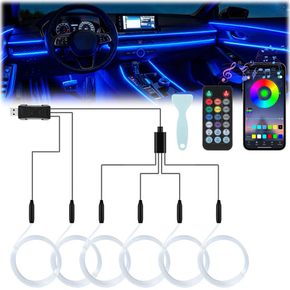 LivTee LED Strip Fiber Optic Lights