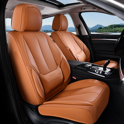 Full Set Waterproof Nappa Leather Car Seat Covers (Front & Rear)