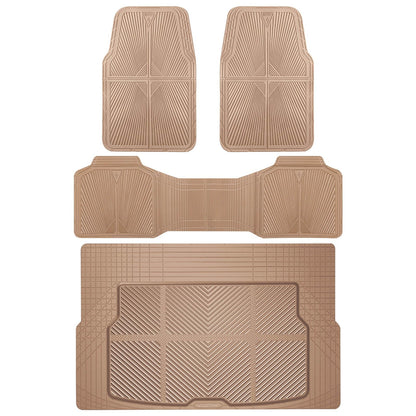 All-Weather Rubber Car Floor Mats (Waterproof, Trim-to-Fit, Anti-Slip)