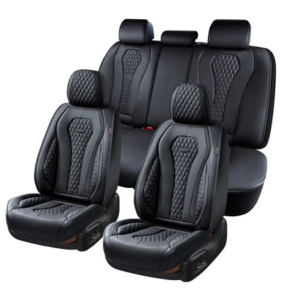 Full Set Waterproof Nappa Leather Car Seat Covers (Front & Rear)
