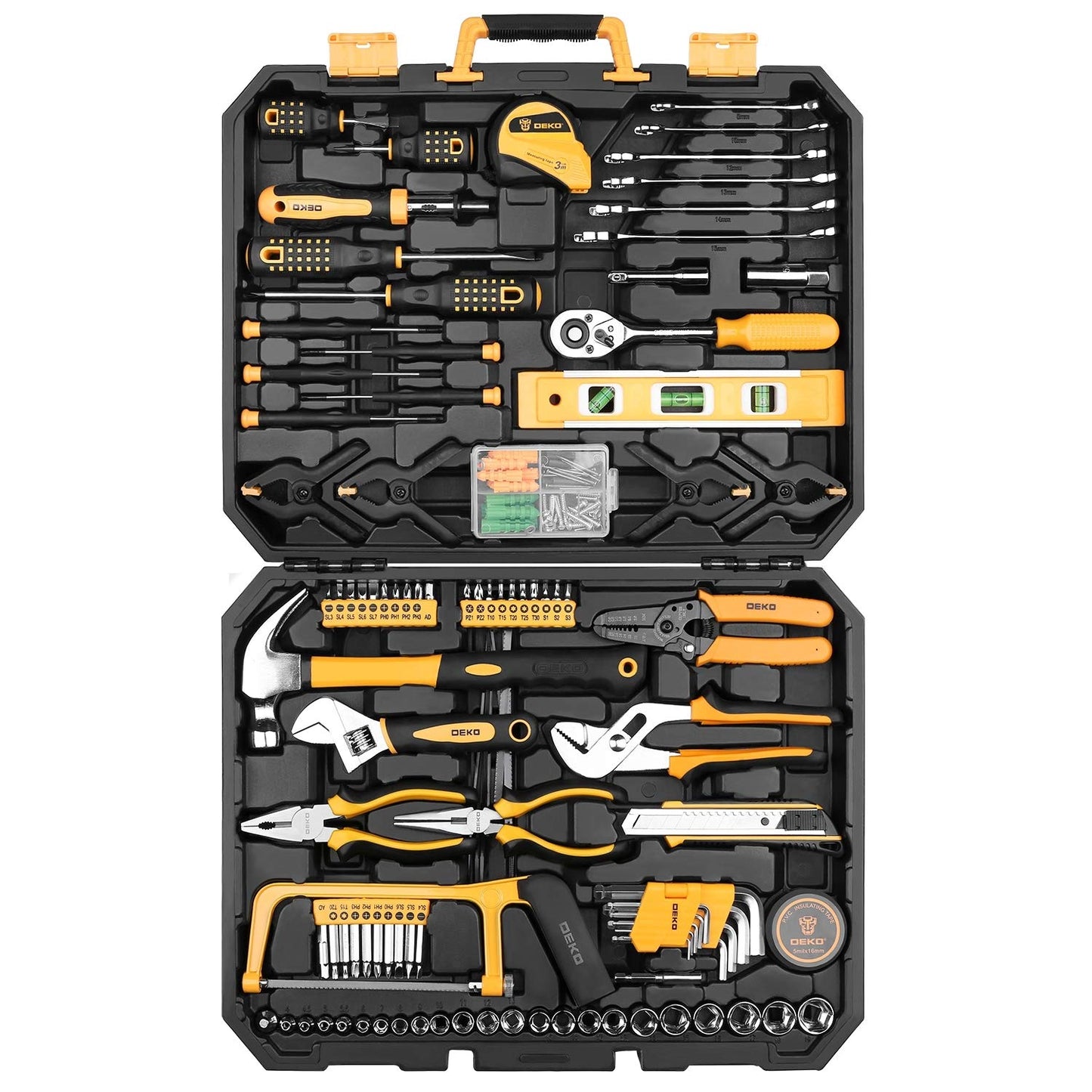 228-Piece Home & Auto Tool Kit with Socket Wrench Set