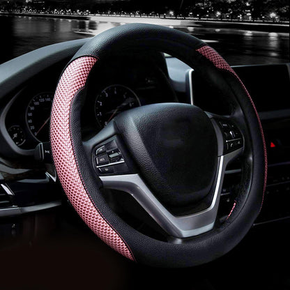 Valleycomfy Microfiber Leather Steering Wheel Covers