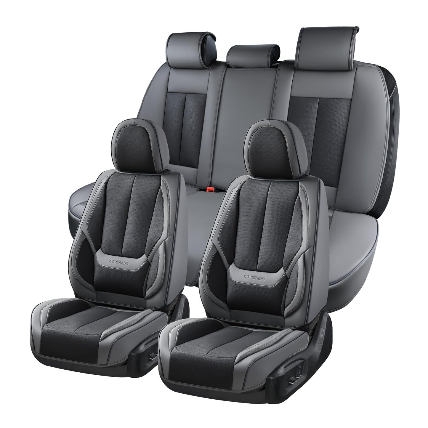 Full Set Waterproof Nappa Leather Car Seat Covers (Front & Rear)