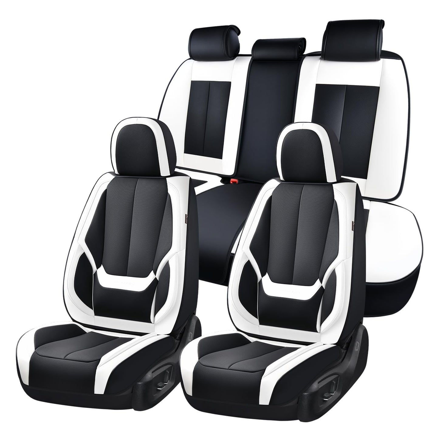 Full Set Waterproof Nappa Leather Car Seat Covers (Front & Rear)