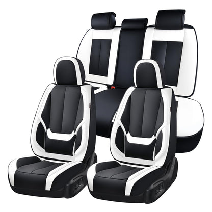 Full Set Waterproof Nappa Leather Car Seat Covers (Front & Rear)
