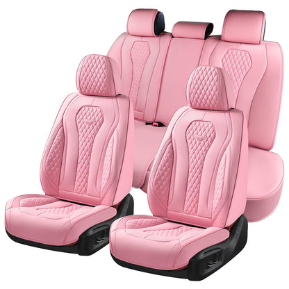 Full Set Waterproof Nappa Leather Car Seat Covers (Front & Rear)