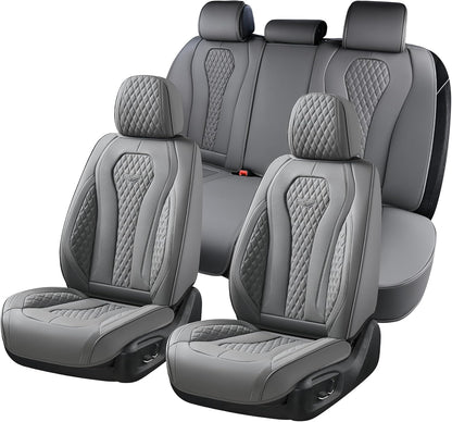 Full Set Waterproof Nappa Leather Car Seat Covers (Front & Rear)